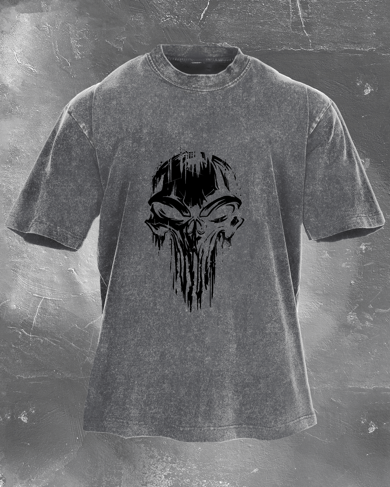 SKULL WASHED T - SHIRT - Ironfit