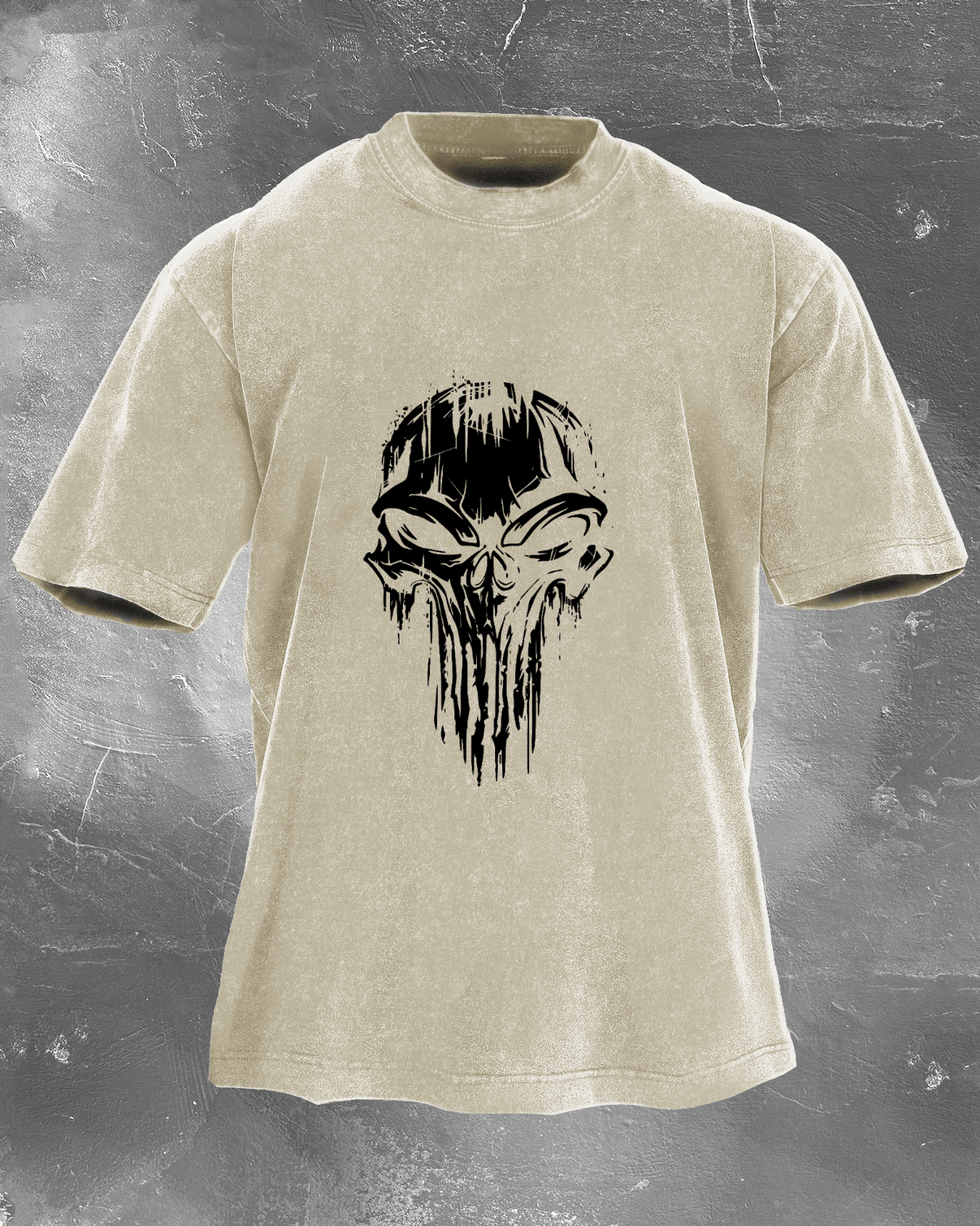 SKULL WASHED T - SHIRT - Ironfit