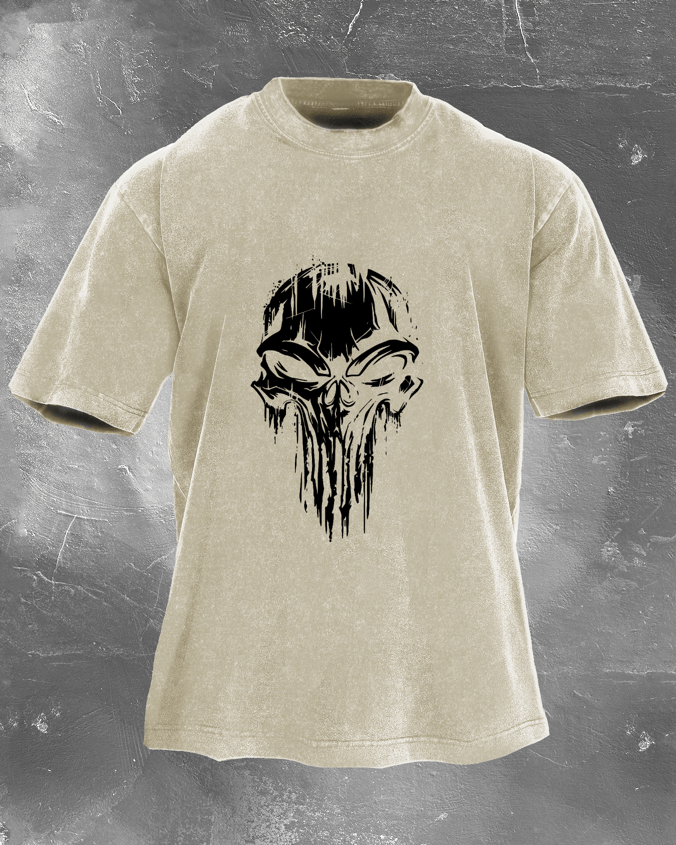 SKULL WASHED T - SHIRT - Ironfit