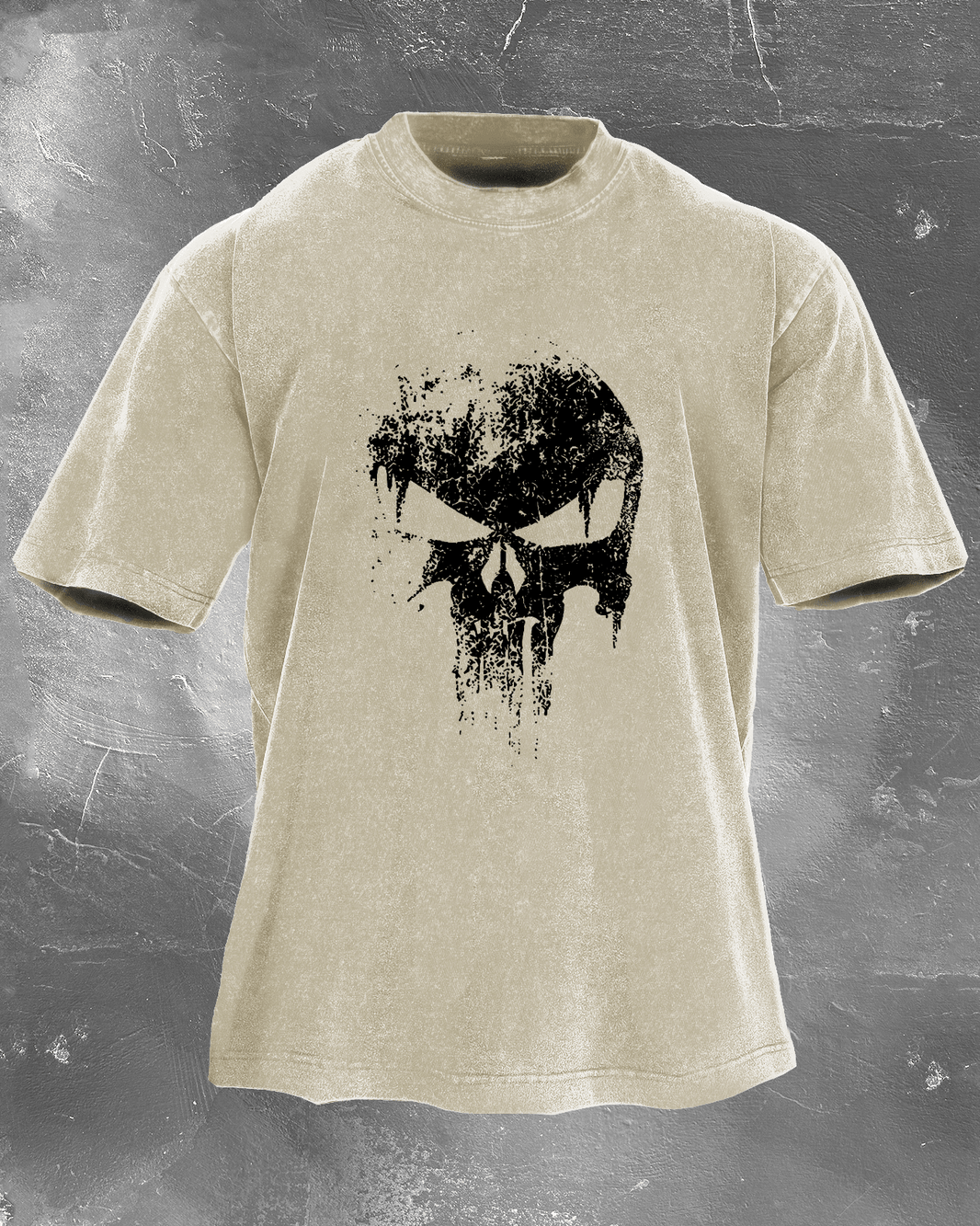 SKULL WASHED T - SHIRT - Ironfit