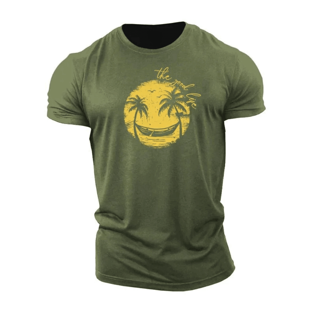 Smiley Palm Tree T-Shirt - Ironfit