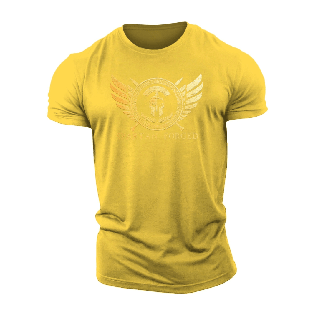 Spartan Forged Chest Emblem Gold - Gym T-Shirt - Ironfit