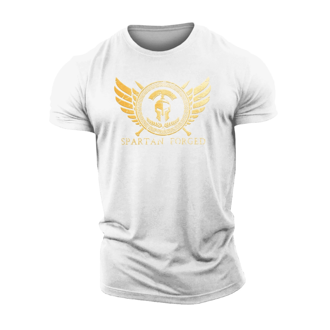 Spartan Forged Chest Emblem Gold - Gym T-Shirt - Ironfit