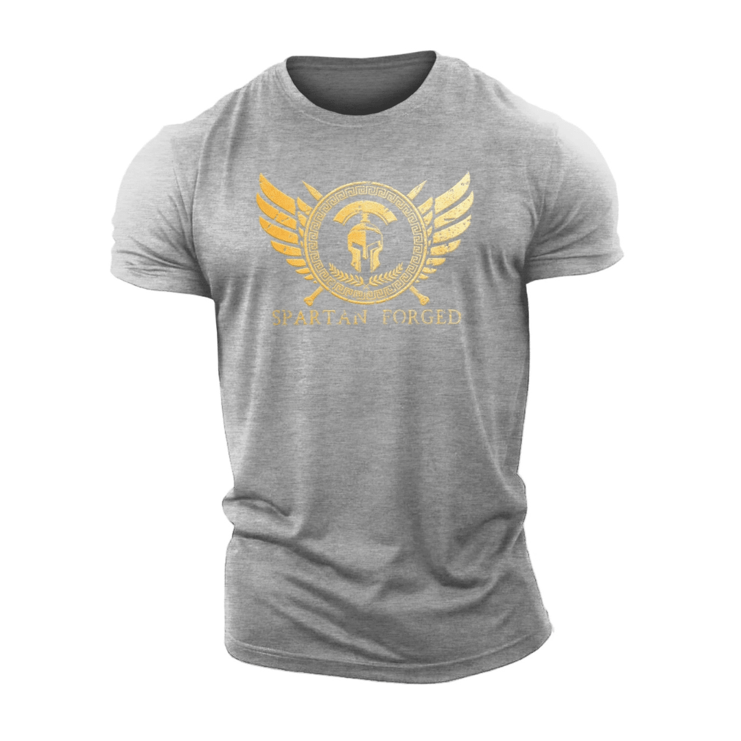 Spartan Forged Chest Emblem Gold - Gym T-Shirt - Ironfit