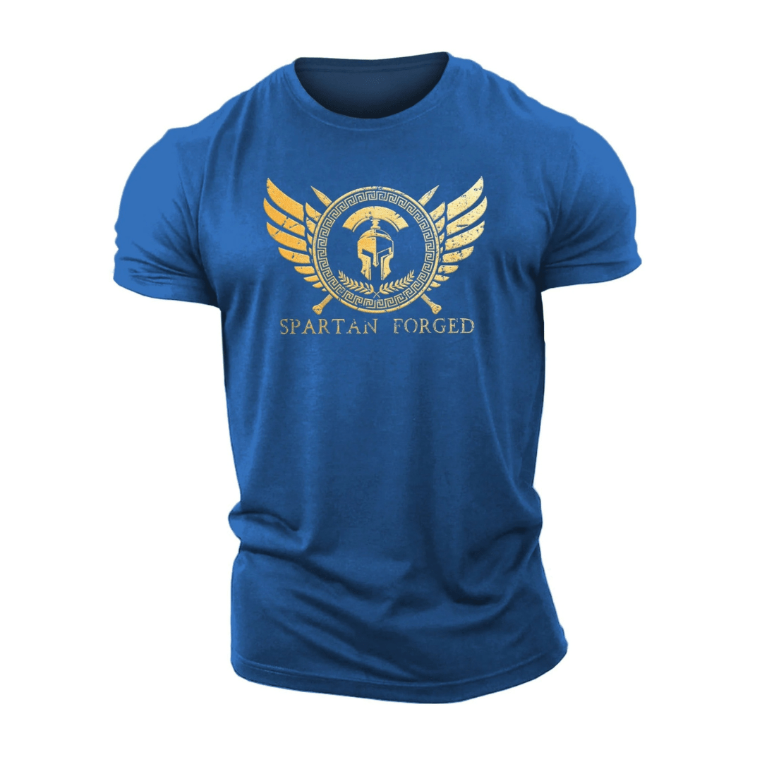 Spartan Forged Chest Emblem Gold - Gym T-Shirt - Ironfit