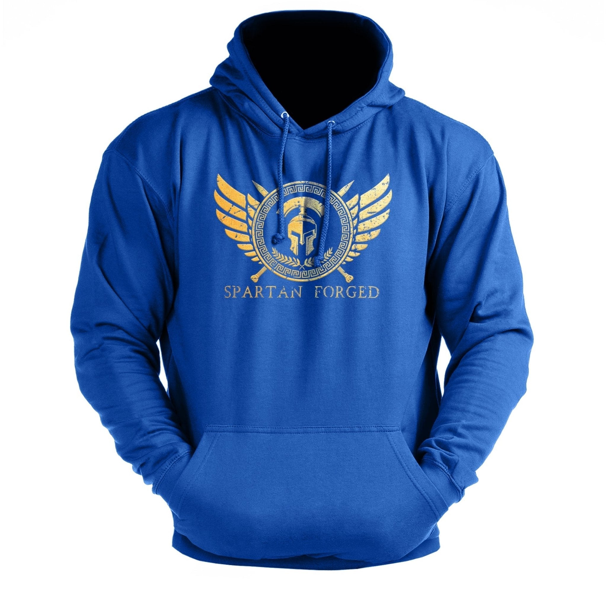 Spartan Forged Chest Gold Hoodie - Ironfit