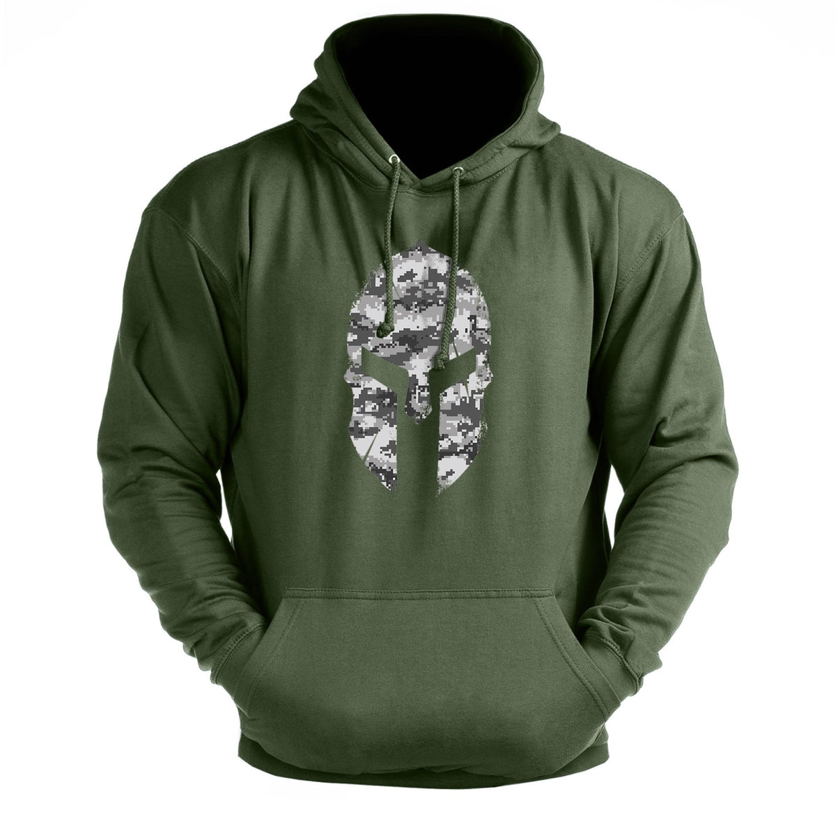 Spartan Helmet Winter Camo Hoodie - Ironfit