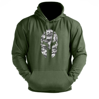 Spartan Helmet Winter Camo Hoodie - Ironfit