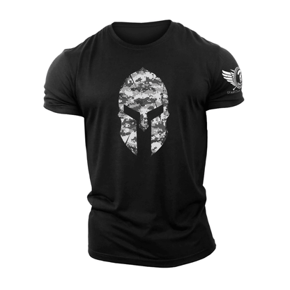 Spartan Helmet Winter Camo T-Shirt - Ironfit