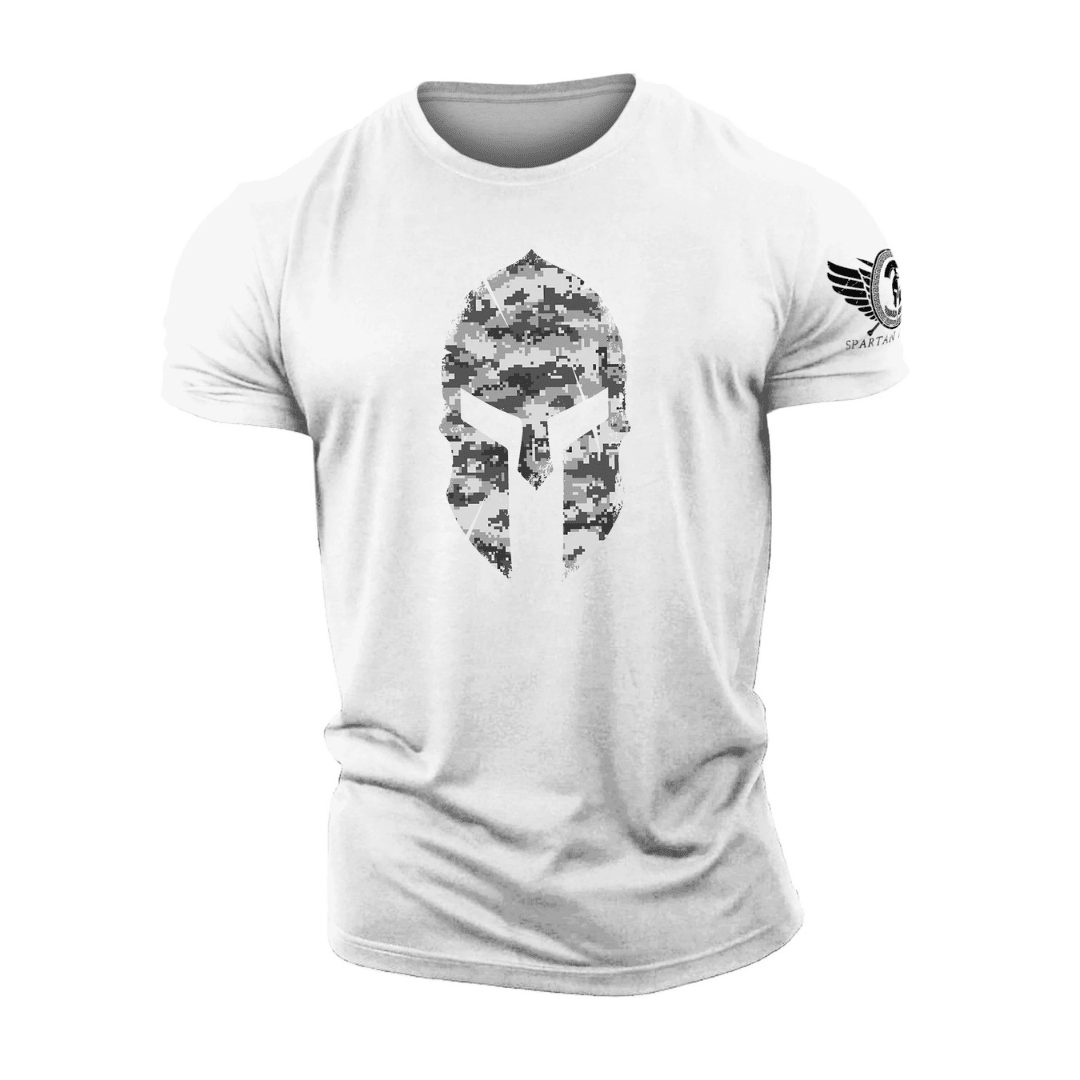 Spartan Helmet Winter Camo T-Shirt - Ironfit
