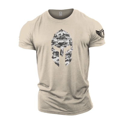 Spartan Helmet Winter Camo T-Shirt - Ironfit