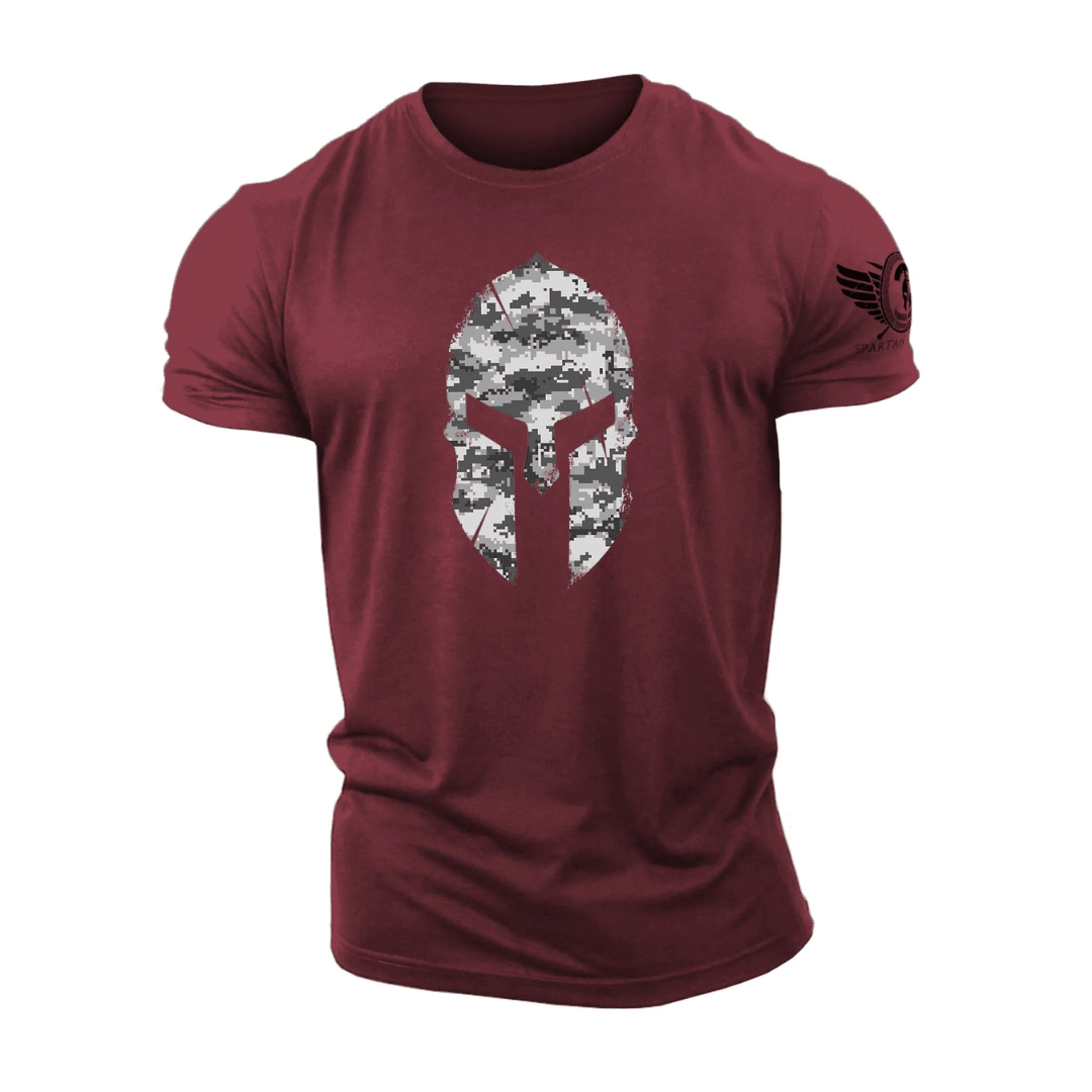 Spartan Helmet Winter Camo T-Shirt - Ironfit