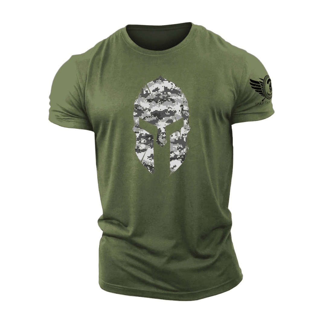 Spartan Helmet Winter Camo T-Shirt - Ironfit