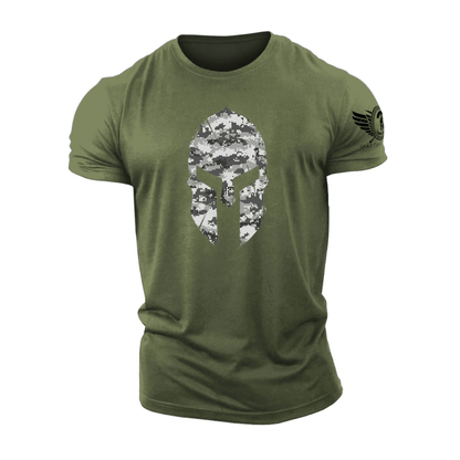 Spartan Helmet Winter Camo T-Shirt - Ironfit