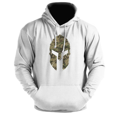 Spartan Helmet Woodland Gym Hoodie - Ironfit