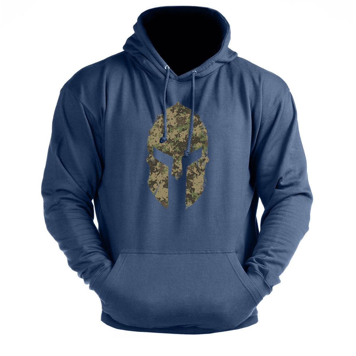 Spartan Helmet Woodland Gym Hoodie - Ironfit