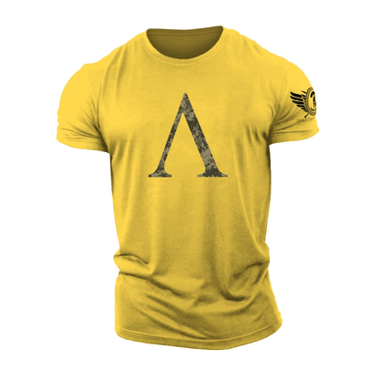 Spartan Symbol Woodland Camo - Gym T-Shirt - Ironfit