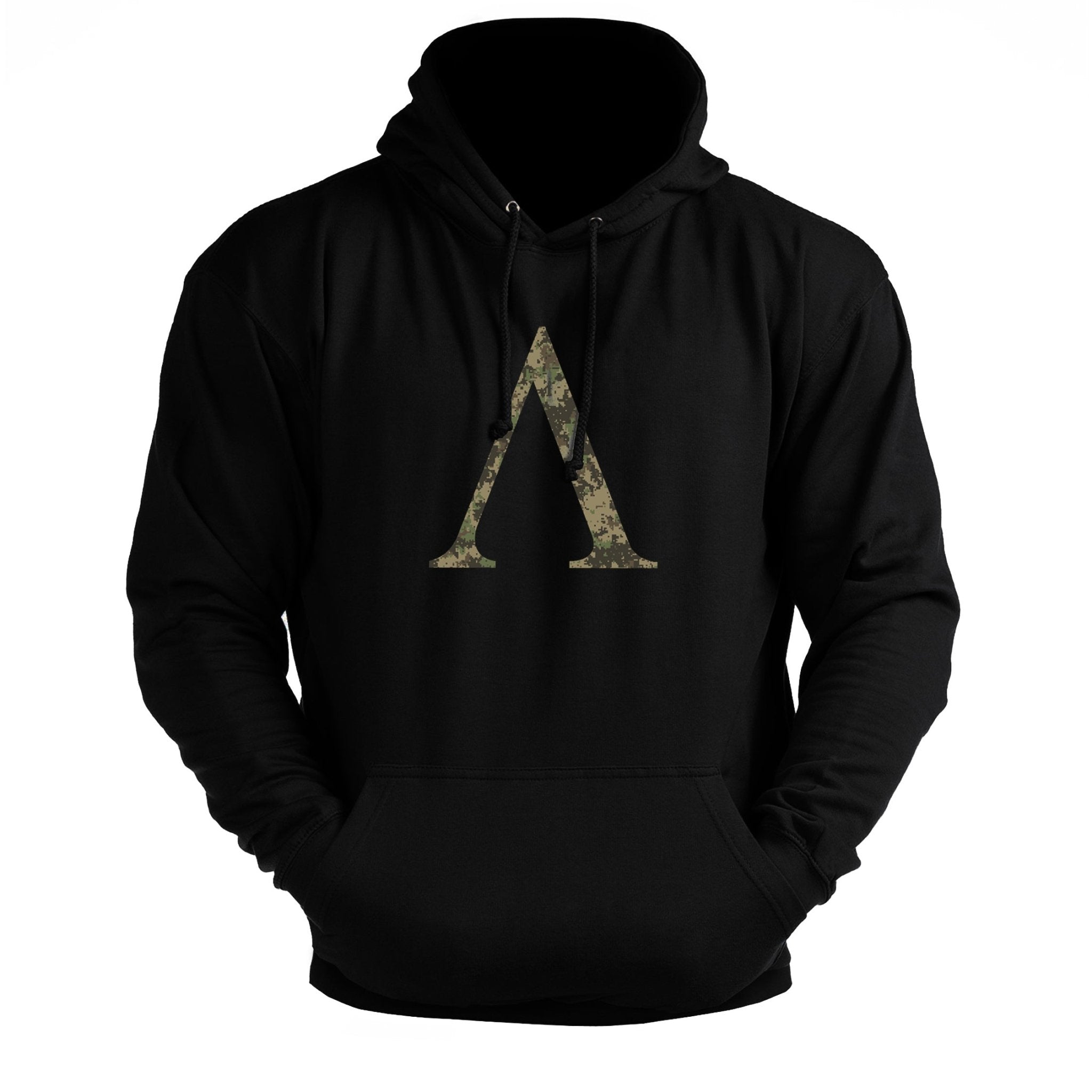 Spartan Symbol Woodland Hoodie - Ironfit