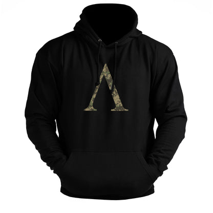 Spartan Symbol Woodland Hoodie - Ironfit
