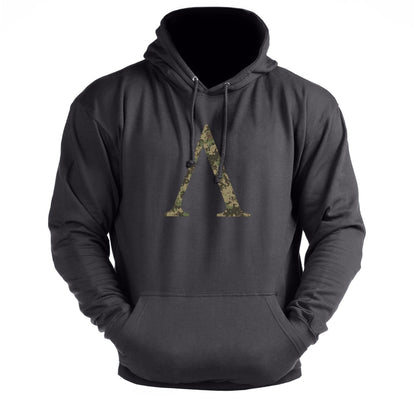 Spartan Symbol Woodland Hoodie - Ironfit