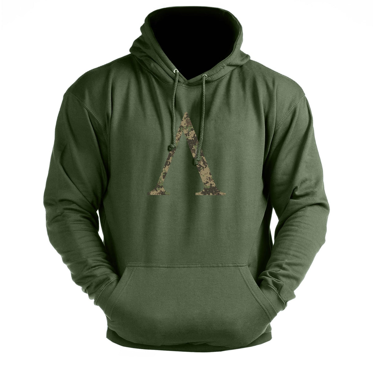 Spartan Symbol Woodland Hoodie - Ironfit