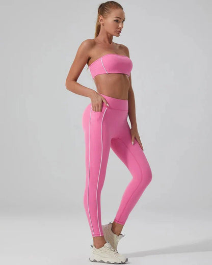 Stripe Seamless Leggings - Ironfit