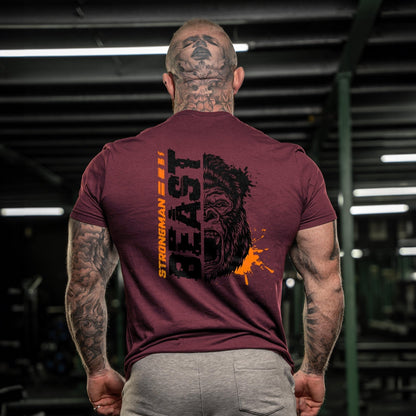 Strongman Beast Orange T-Shirt - Ironfit