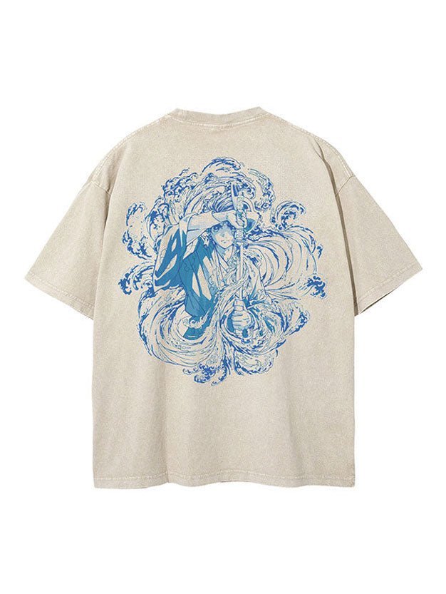 TANJIRO WATER BREATHING 2 - SIDED VINTAGE T-shirt - Ironfit