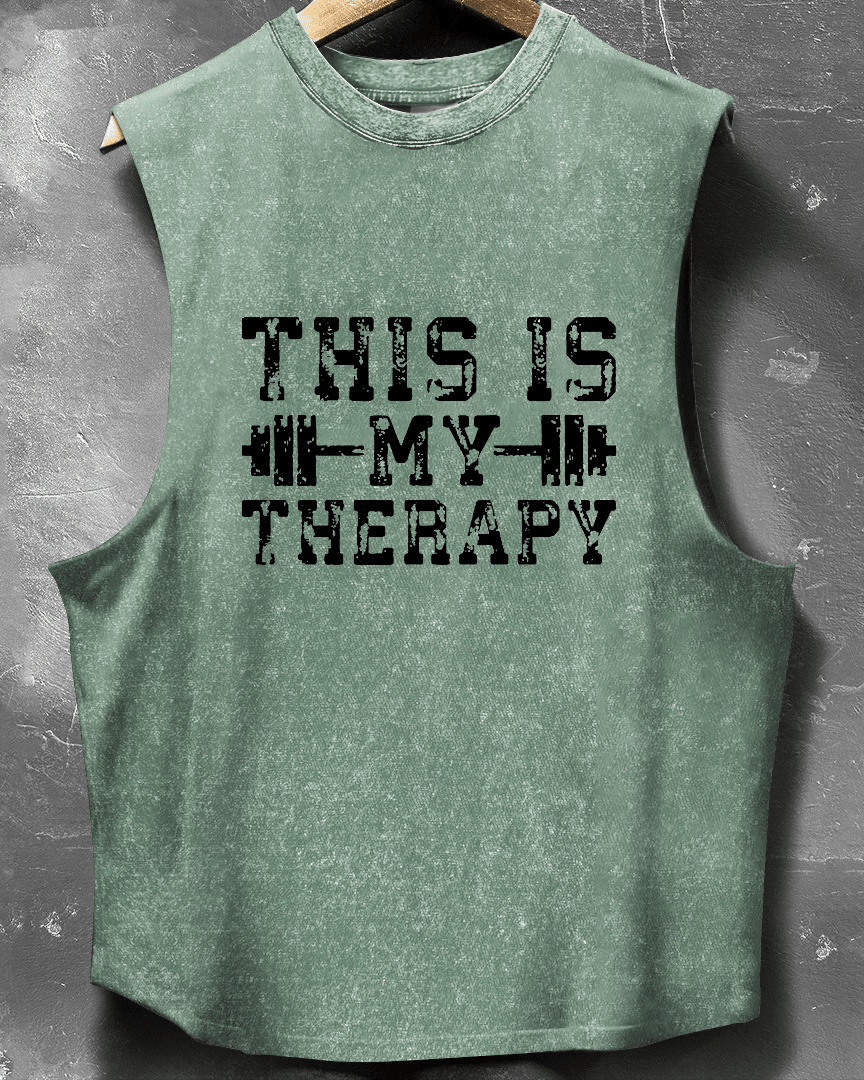 THIS IS MY THERAPY SLEEVELESS TANK - Ironfit