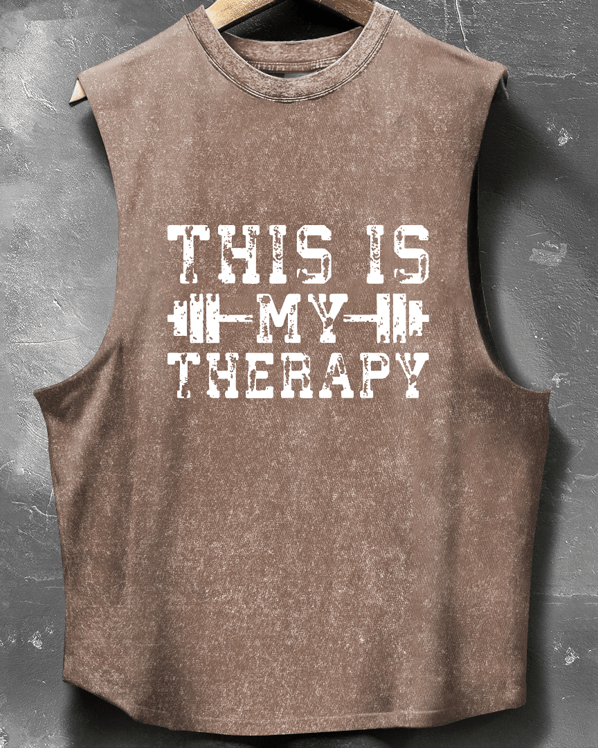 THIS IS MY THERAPY SLEEVELESS TANK - Ironfit