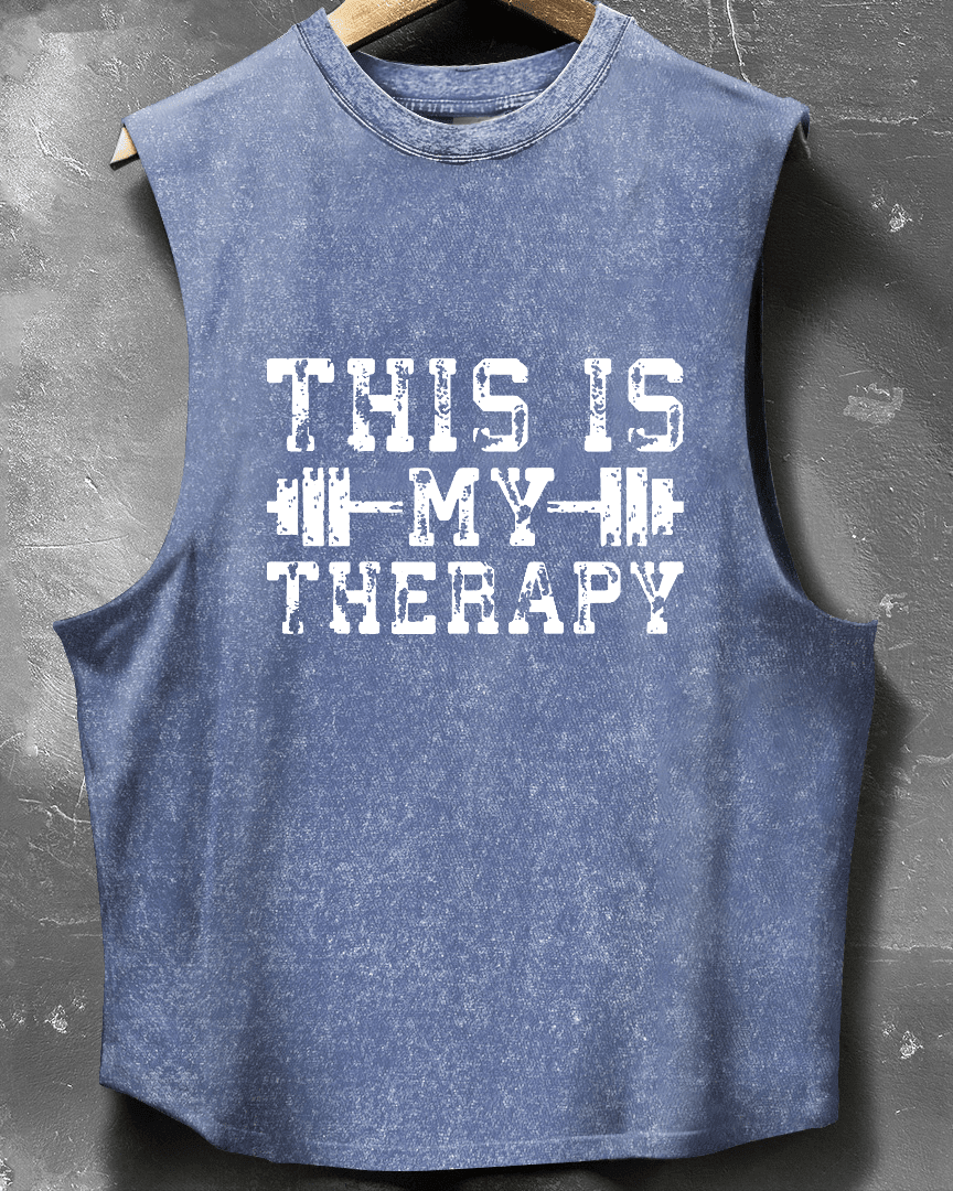 THIS IS MY THERAPY SLEEVELESS TANK - Ironfit