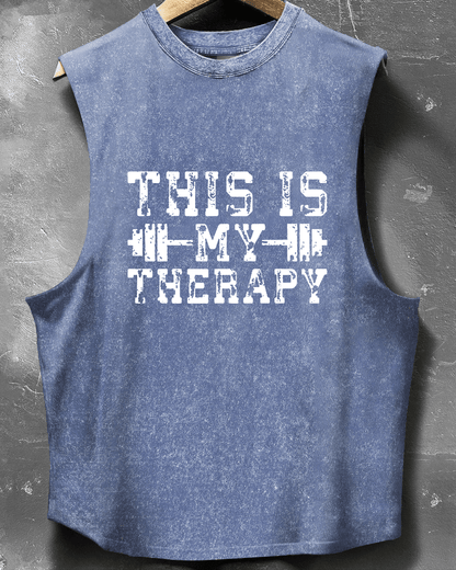 THIS IS MY THERAPY SLEEVELESS TANK - Ironfit