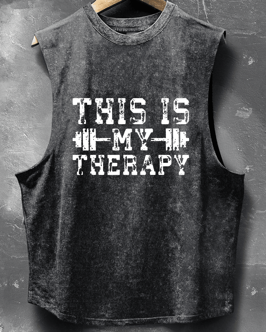 THIS IS MY THERAPY SLEEVELESS TANK - Ironfit