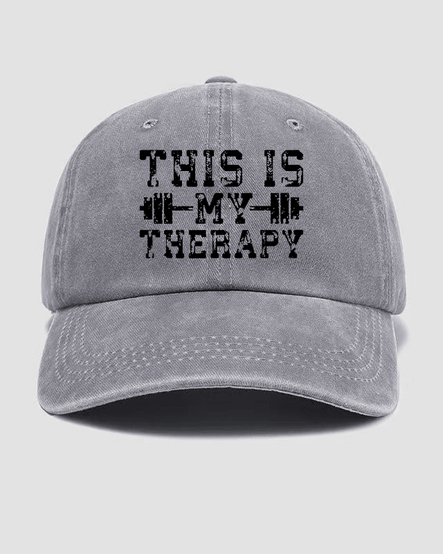 This Is My Therapy Washed Cap - Ironfit
