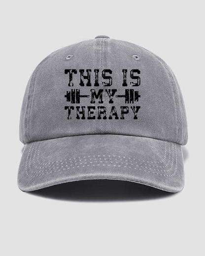 This Is My Therapy Washed Cap - Ironfit