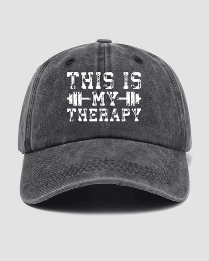 This Is My Therapy Washed Cap - Ironfit