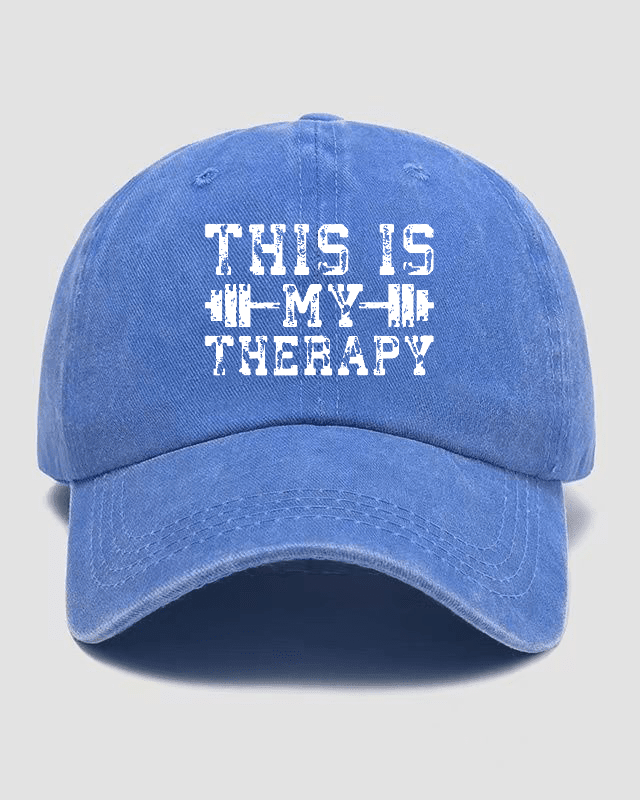 This Is My Therapy Washed Cap - Ironfit