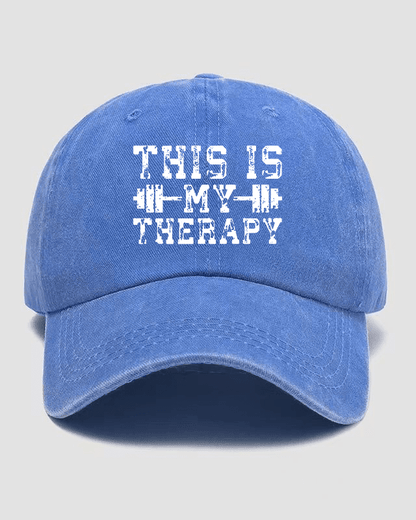 This Is My Therapy Washed Cap - Ironfit