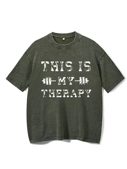 Dies ist mein Therapie-Wash-Gym-T-Shirt - Gymfit
