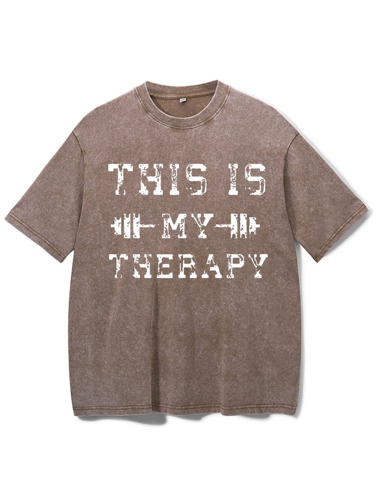 Dies ist mein Therapie-Wash-Gym-T-Shirt - Gymfit