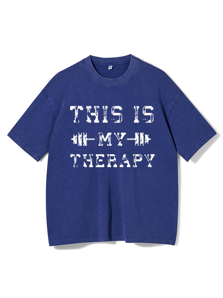 Dies ist mein Therapie-Wash-Gym-T-Shirt - Gymfit