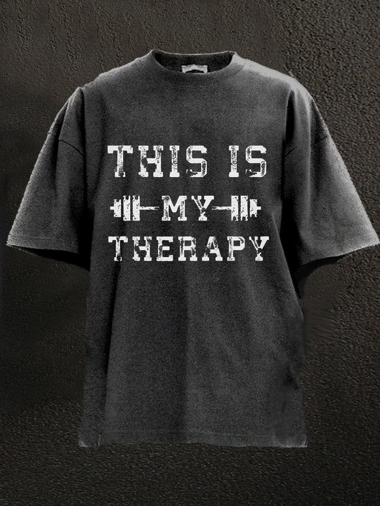 Dies ist mein Therapie-Wash-Gym-T-Shirt - Gymfit