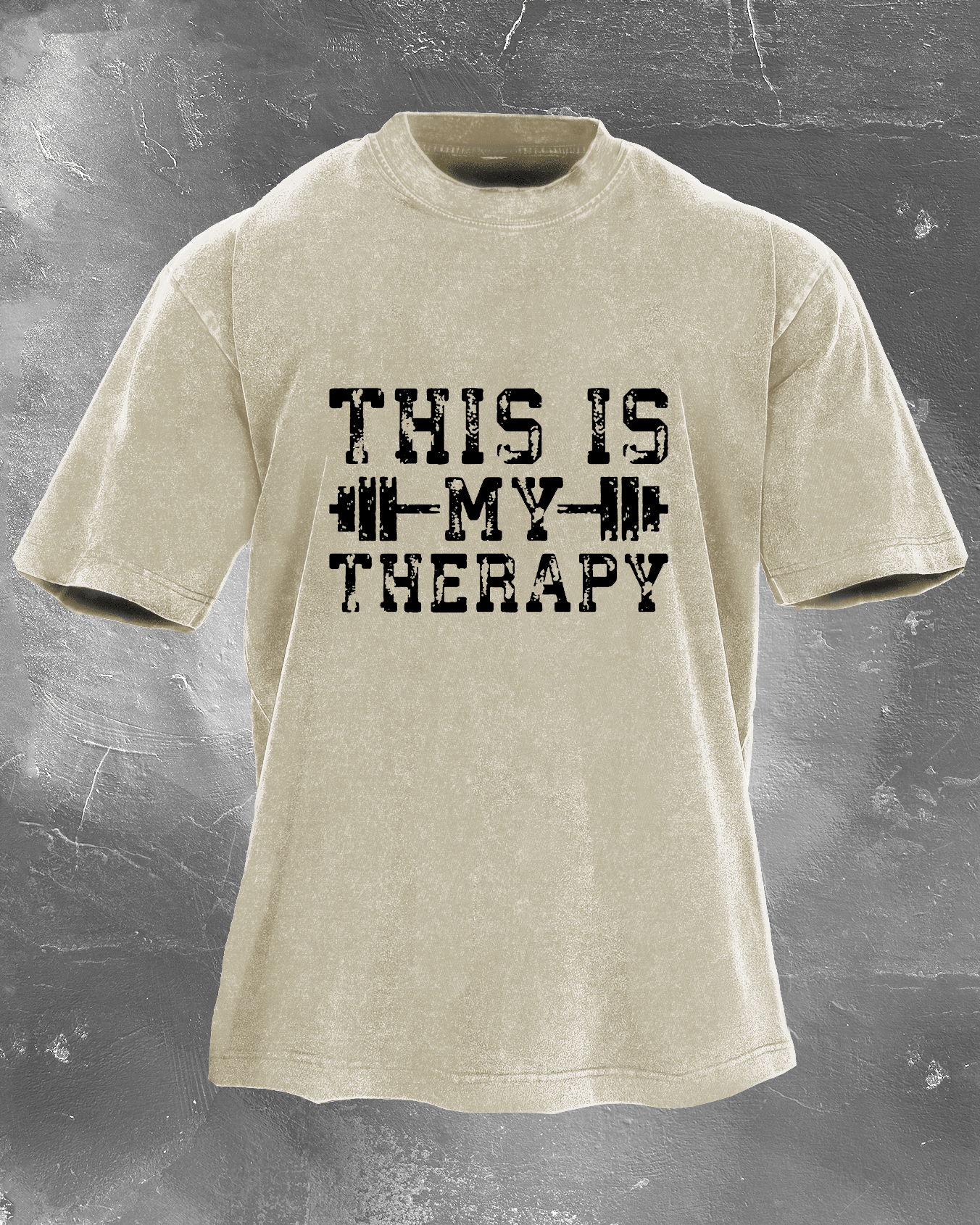 THIS IS MY THERAPY WASHED T - SHIRT - Ironfit