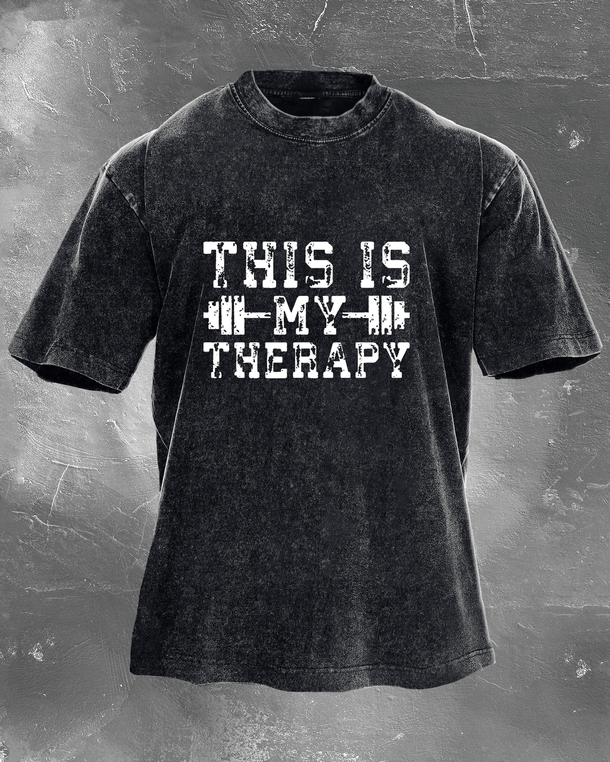 THIS IS MY THERAPY WASHED T - SHIRT - Ironfit