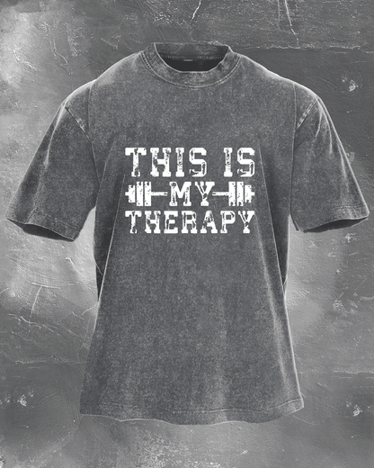 THIS IS MY THERAPY WASHED T - SHIRT - Ironfit