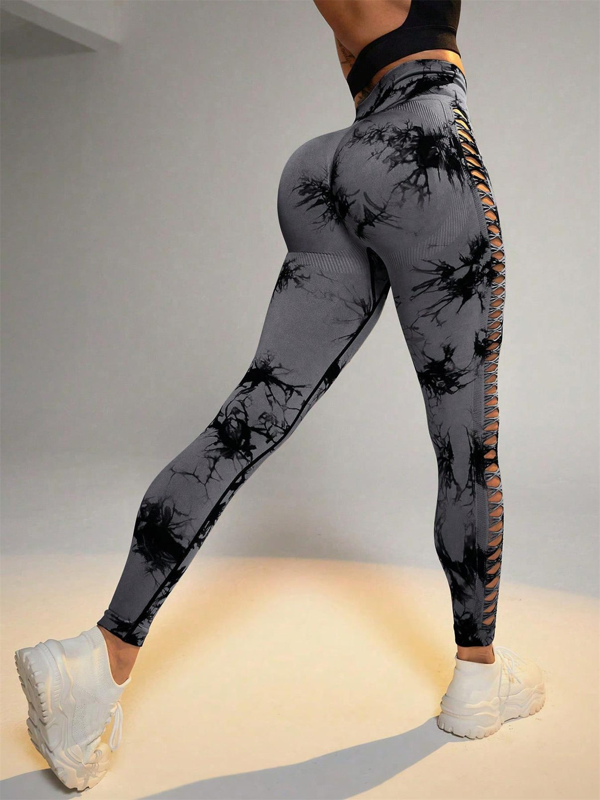 Tie - dye Raw Seamless Leggings - Ironfit