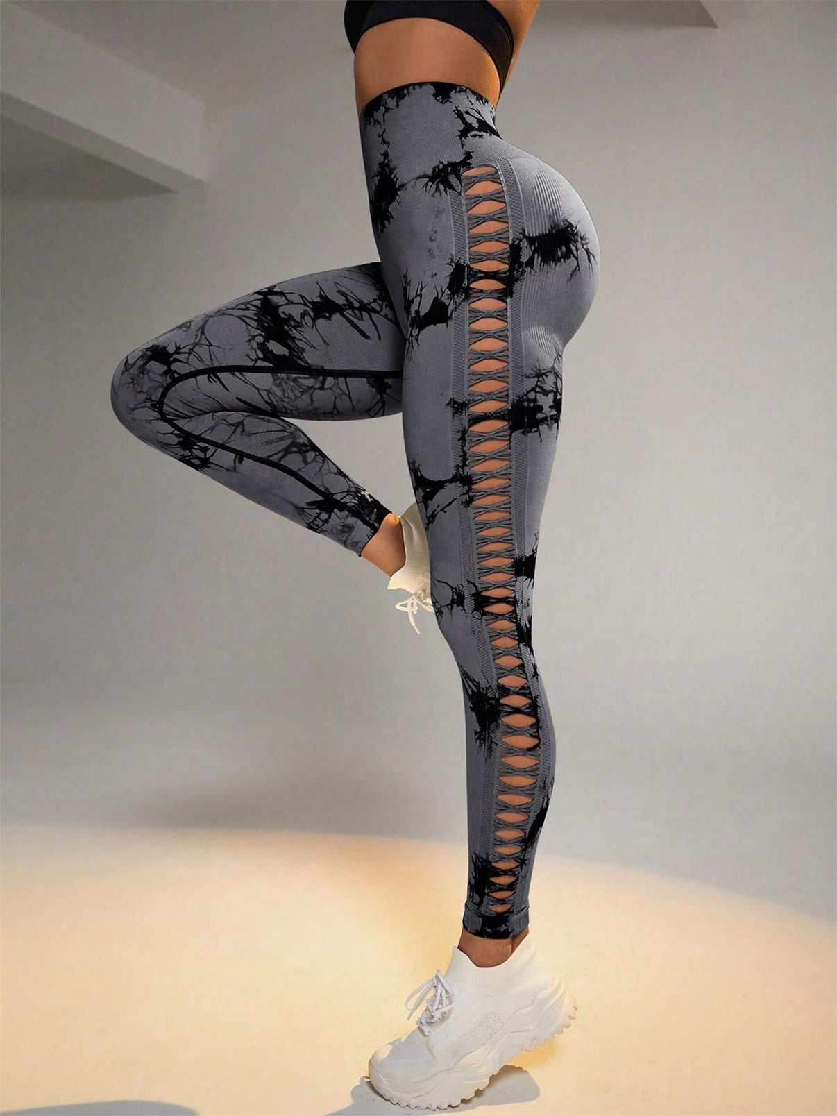 Tie - dye Raw Seamless Leggings - Ironfit