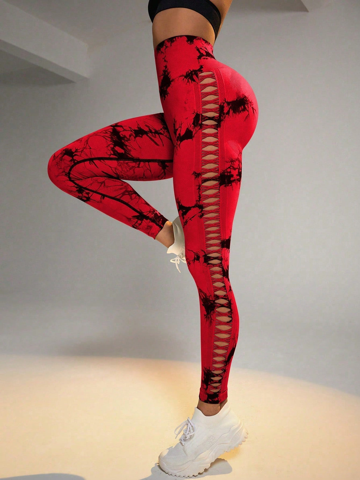 Tie - dye Raw Seamless Leggings - Ironfit