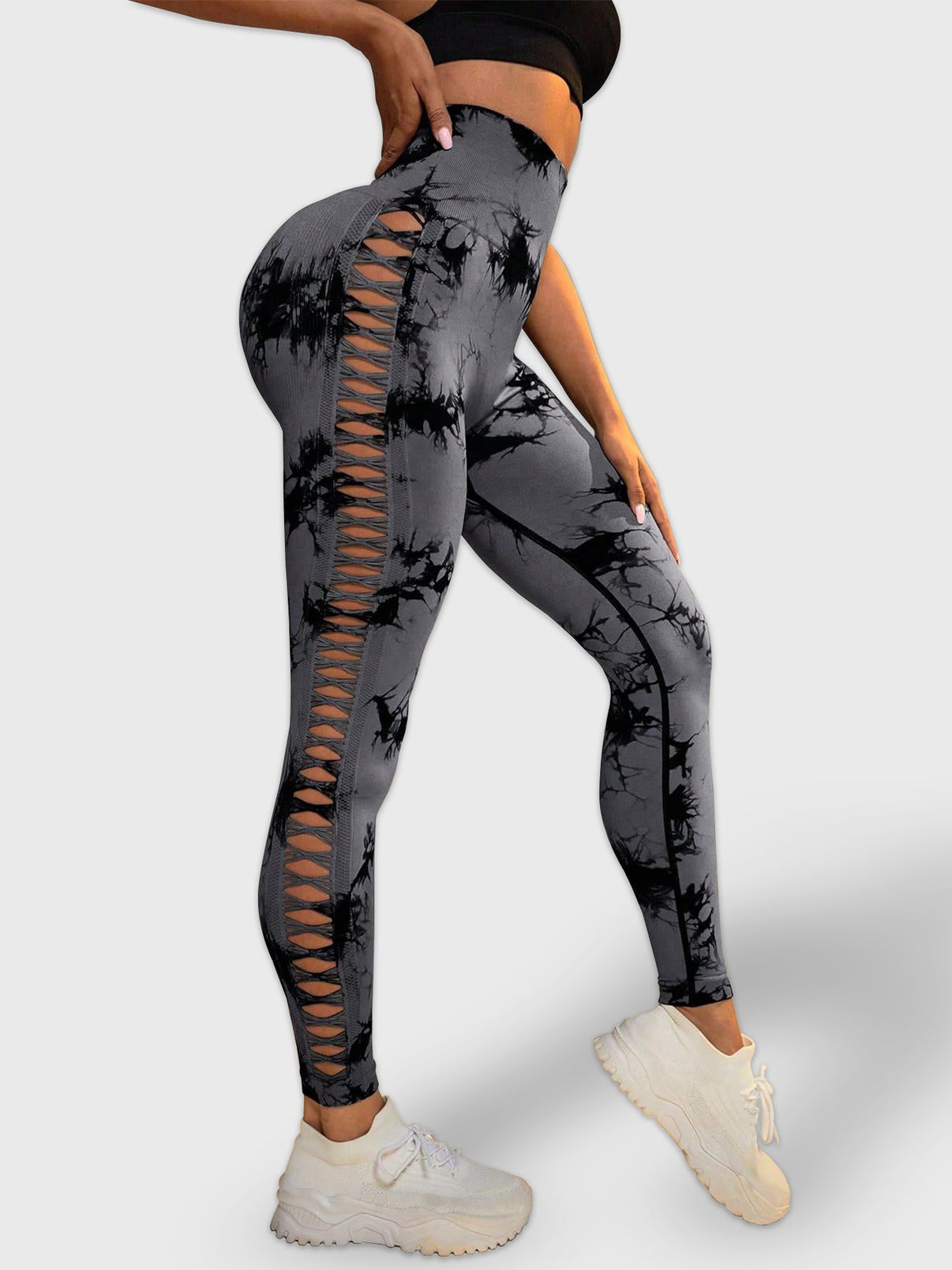 Tie - dye Raw Seamless Leggings - Ironfit