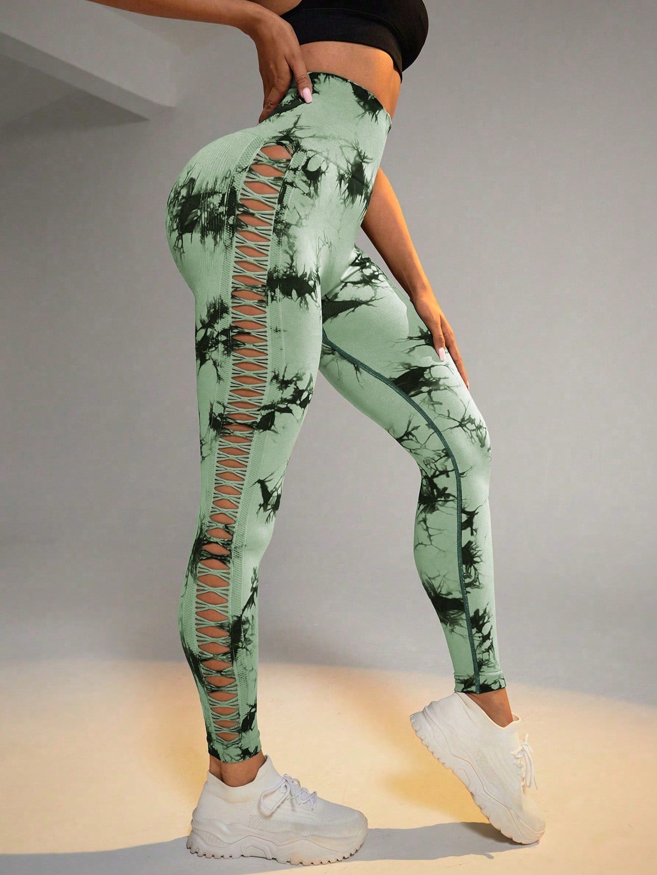Tie - dye Raw Seamless Leggings - Ironfit